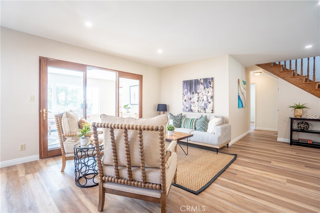3610 Cartwright Street Pasadena, CA 91107 - Photo 44 of 75 a living room with furniture and a wooden floor
