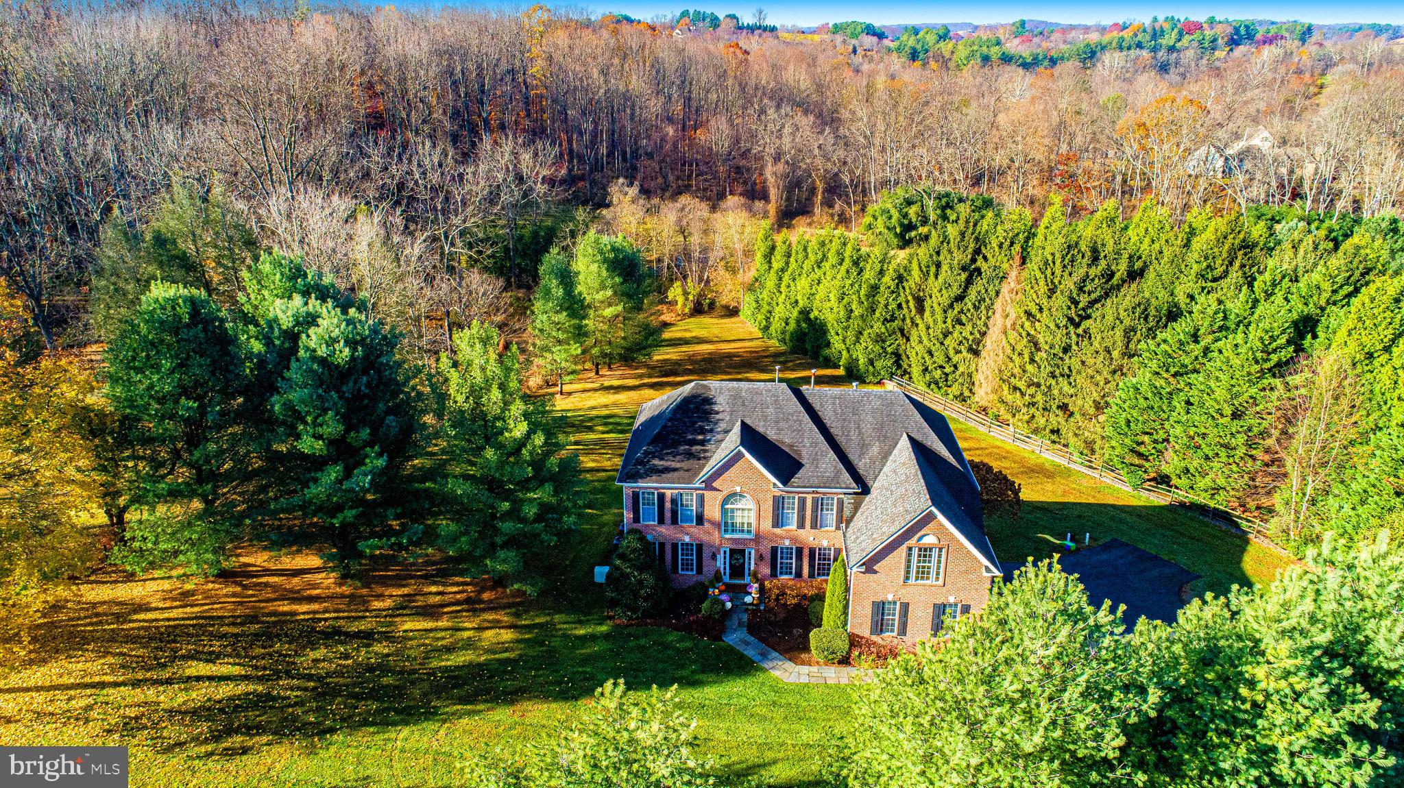 a aerial view of a house