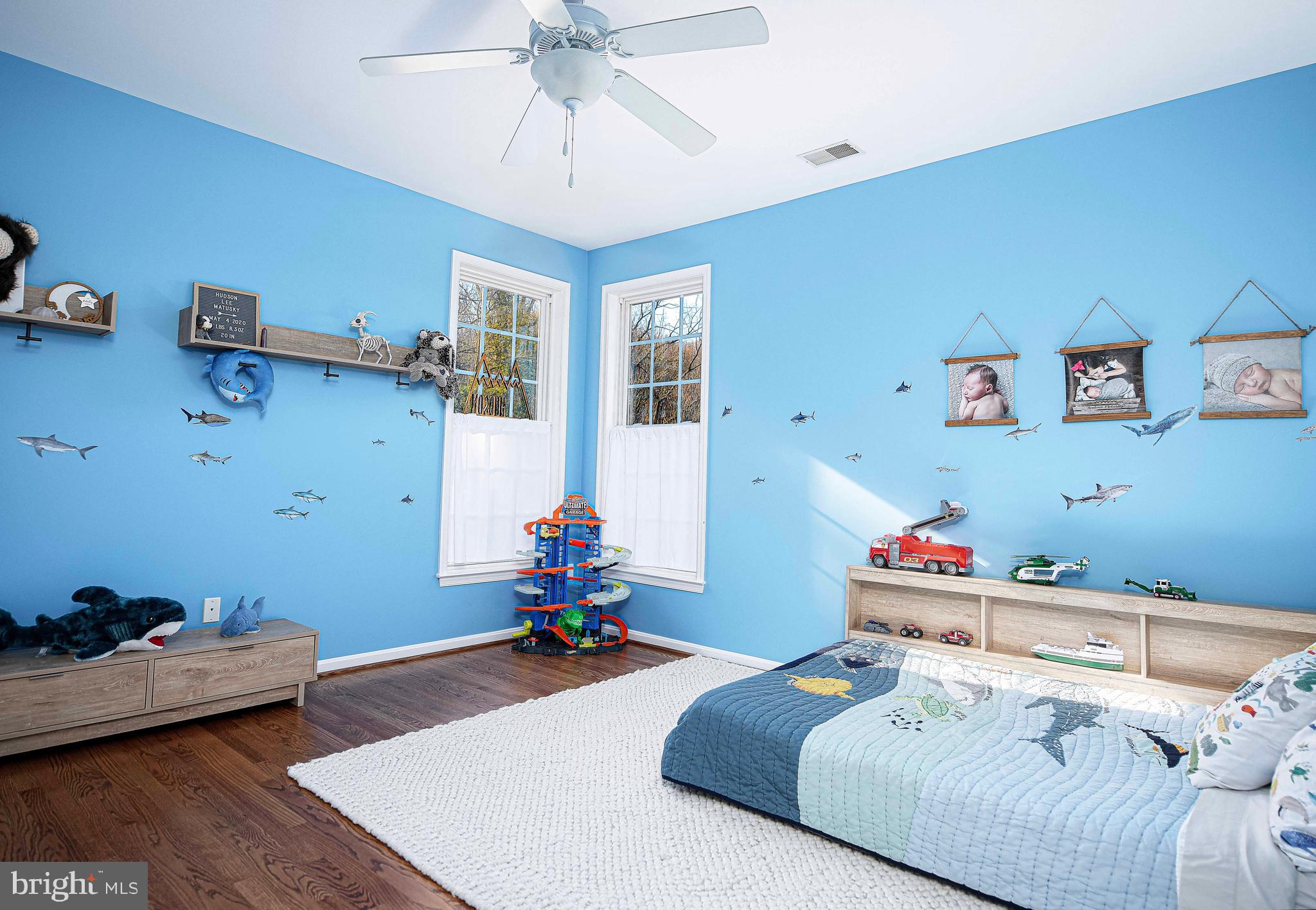 14516 Cuba Road Cockeysville, MD 21030 - Photo 52 of 79 a bedroom with bed and a wooden floor