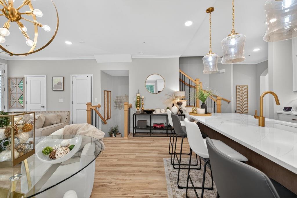 425 Retreat Lane Canton, GA 30114 - Photo 36 of 55 a very nice looking dining room with furniture and a chandelier