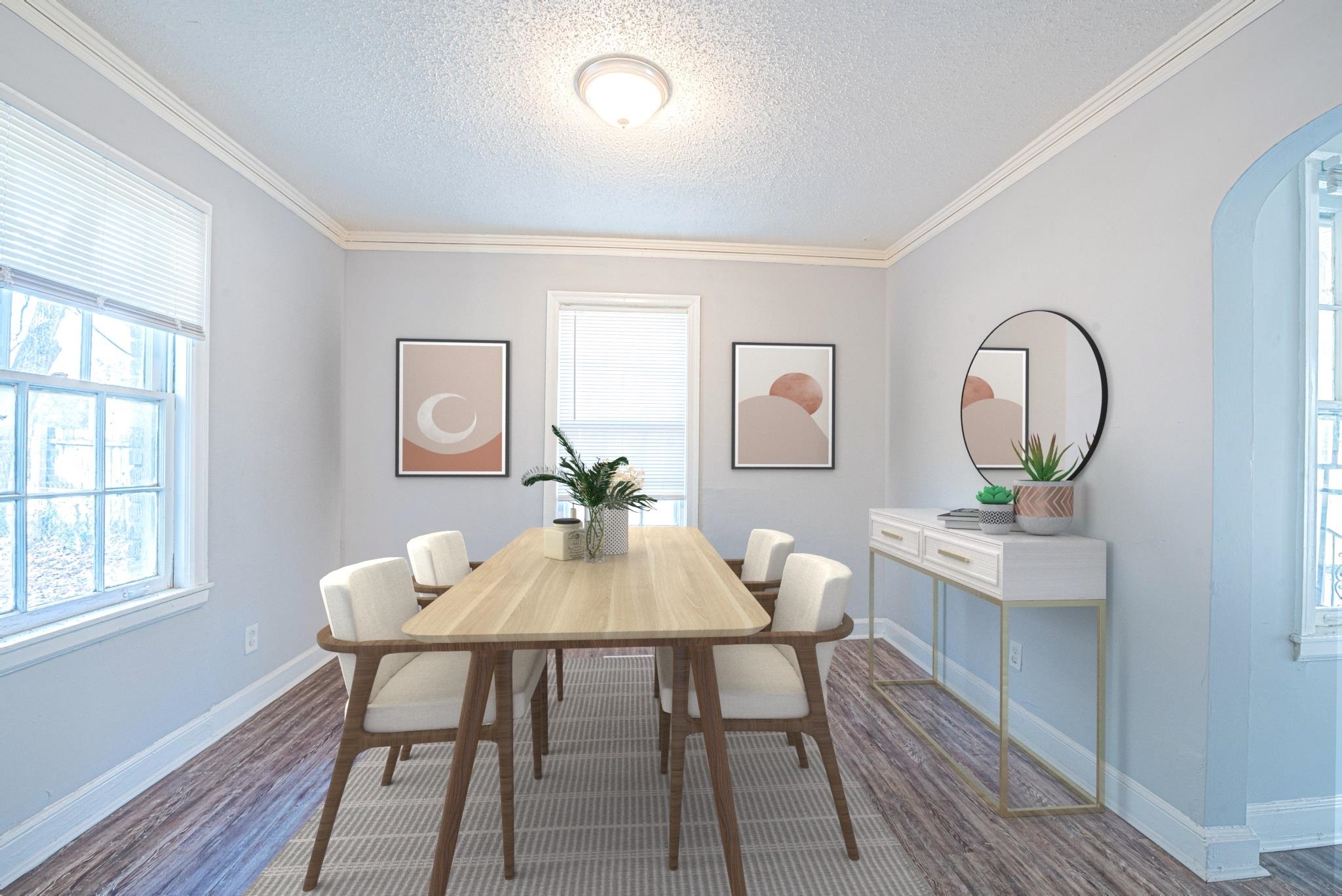 1109 Getwell Road Memphis, TN 38111 - Photo 6 of 22 a view of a dining room with furniture and wooden floor