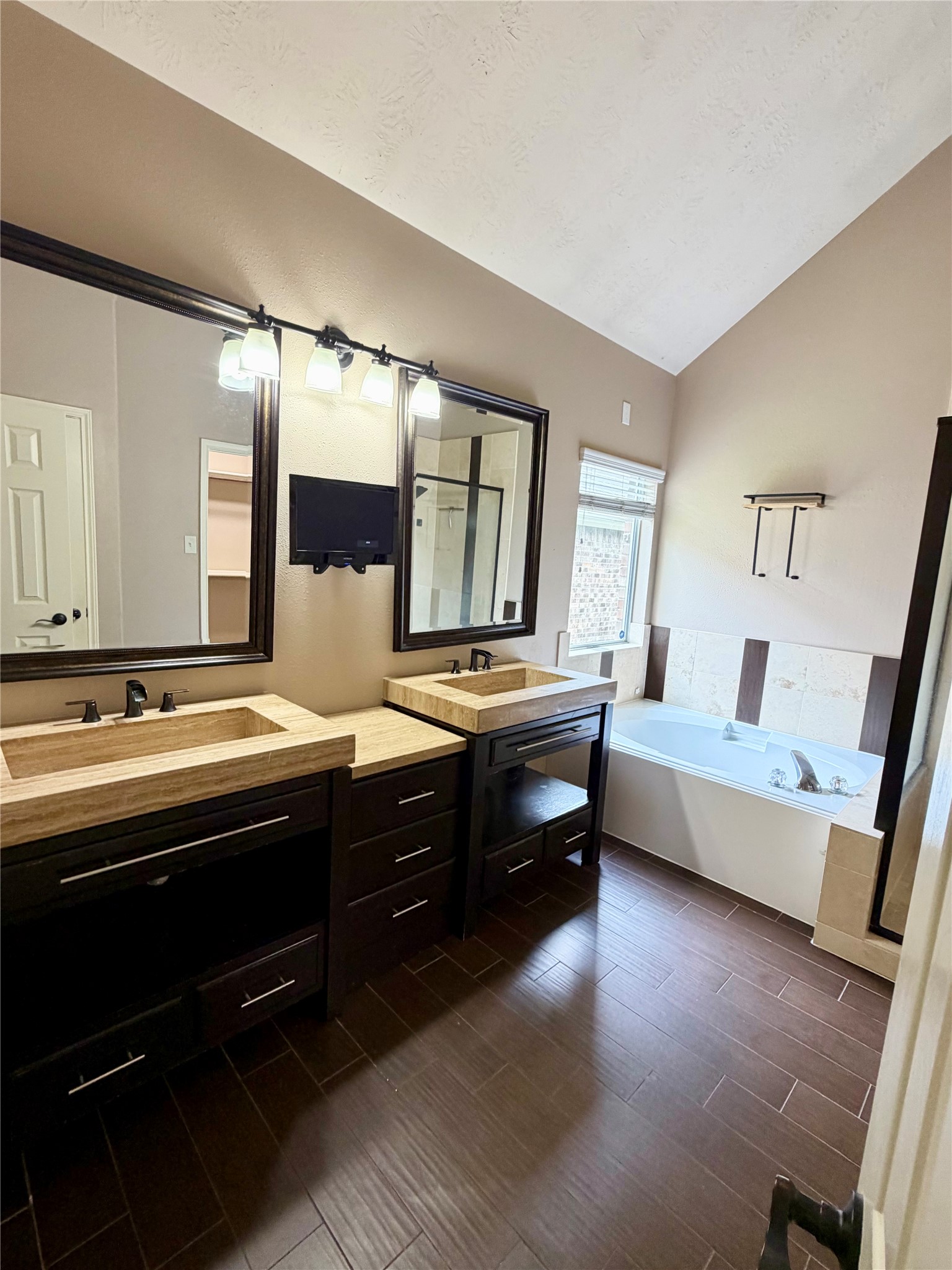 903 Cascade Ridge Katy, TX 77494 - Photo 12 of 24 a living room with a bed furniture and a large window