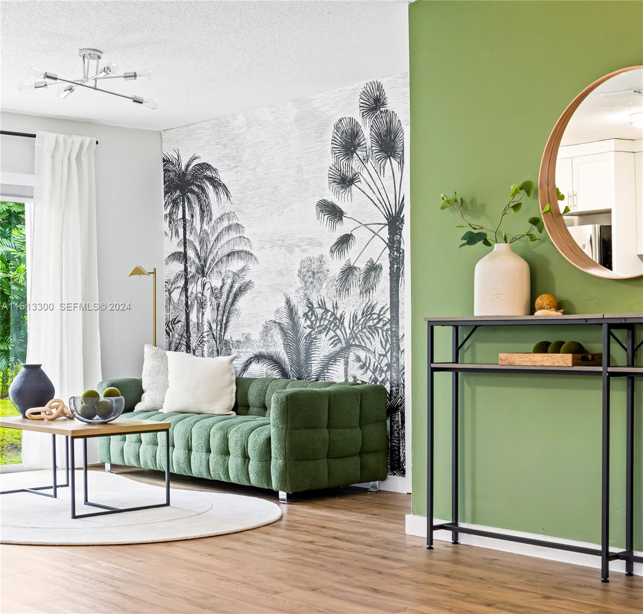 20075 Southwest 87th Place Cutler Bay, FL 33189 - Photo 6 of 32 a living room with furniture and a mirror