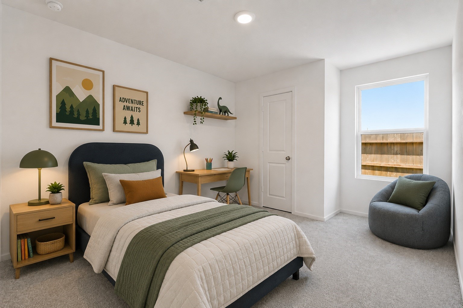26931 Feather Reed Drive Katy, TX 77493 - Photo 11 of 16 This functional secondary bedroom layout includes matching neutral tones, plush carpeting, and a single window that maximizes the use of space.