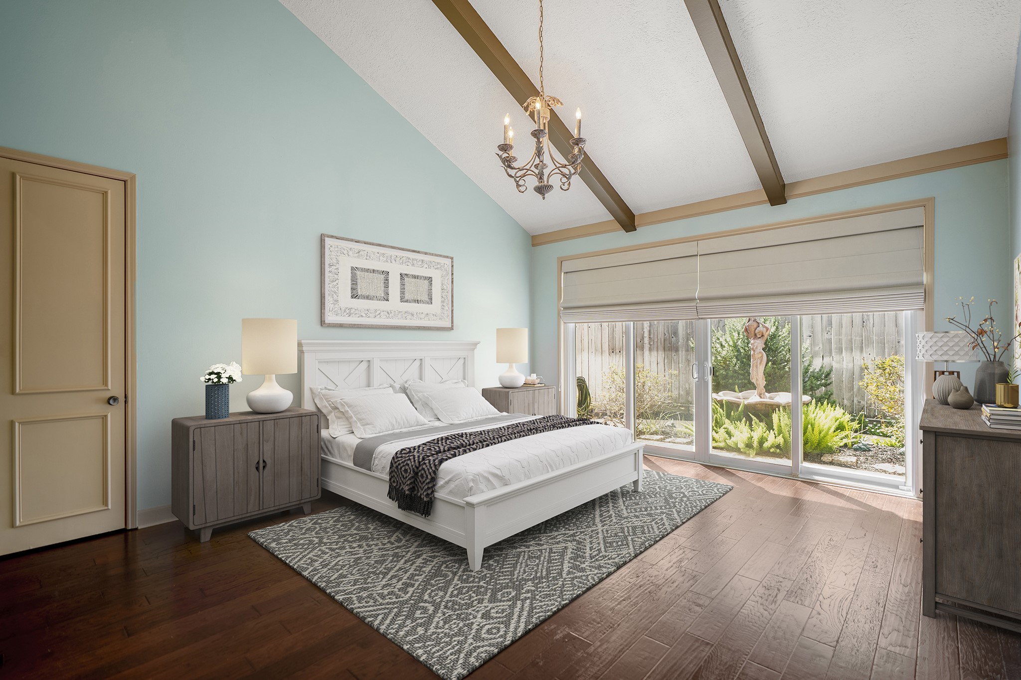 1306 Riverview Court Houston, TX 77077 - Photo 44 of 44 a spacious bedroom with a bed and a large window