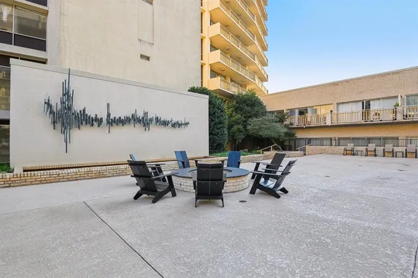 a view of a swimming pool and outdoor space