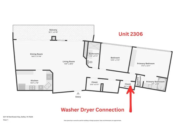 $364,000 | 6211 West Northwest Highway, Unit 2306, Dallas, TX 75225
