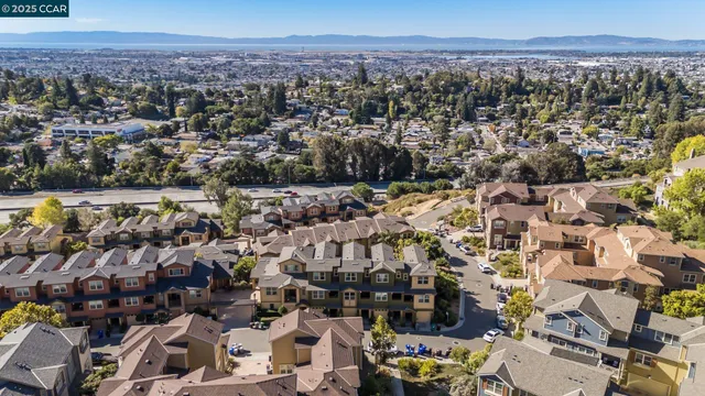 an aerial view of a city