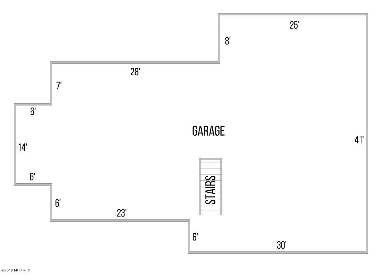 3782 Windy Point Road Southwest Supply, NC 28462 - Photo 45 of 45 Floor Plan Garage Lower Level
