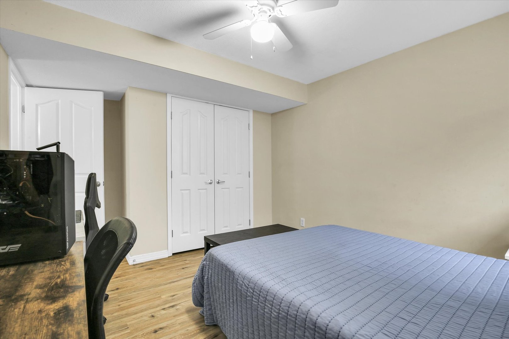 3715 Boulder Ridge Drive Champaign, IL 61822 - Photo 25 of 29 a bedroom with a bed dresser and a chair