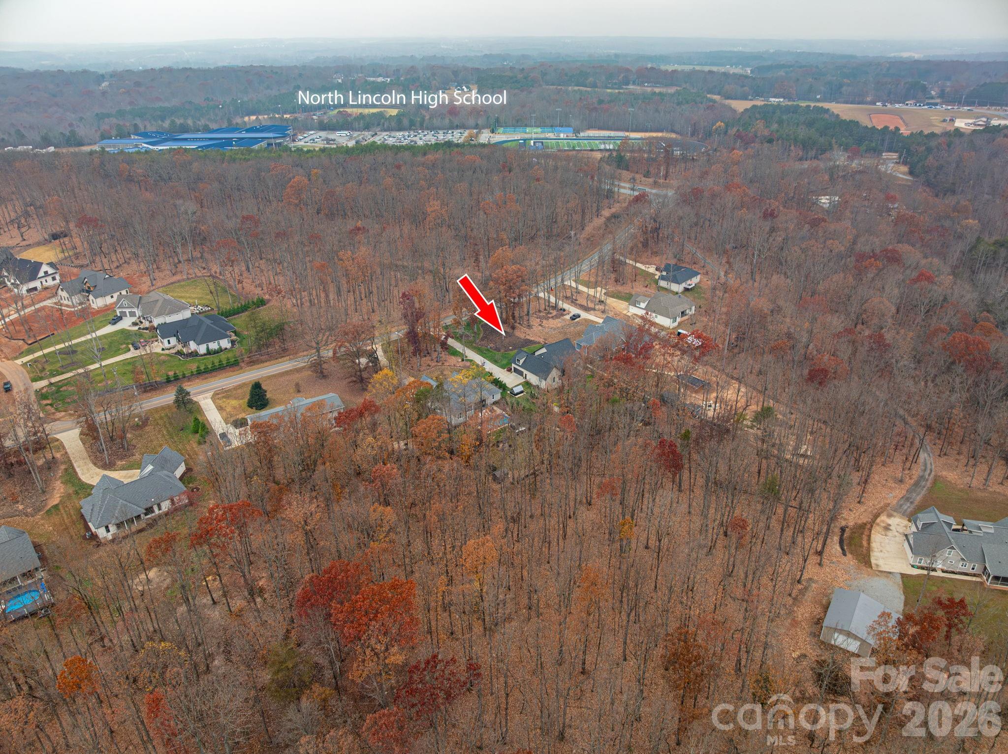 2656 Lee Lawing Road Lincolnton, NC 28092 - Photo 48 of 48 an aerial view of residential houses with outdoor space