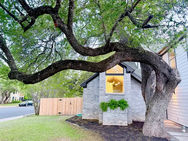 a view of swimming pool with a backyard