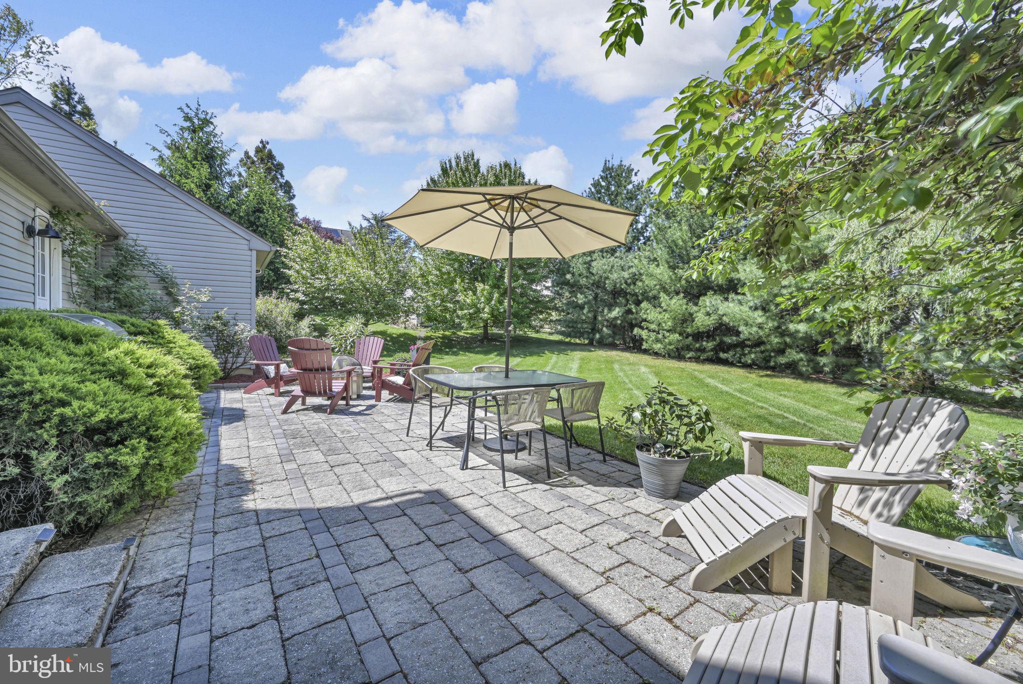 510 Martins Road Reading, PA 19608 - Photo 38 of 52 Serene patio retreat in lush greenery.