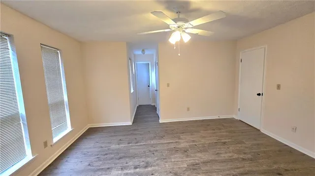 wooden floor in an empty room
