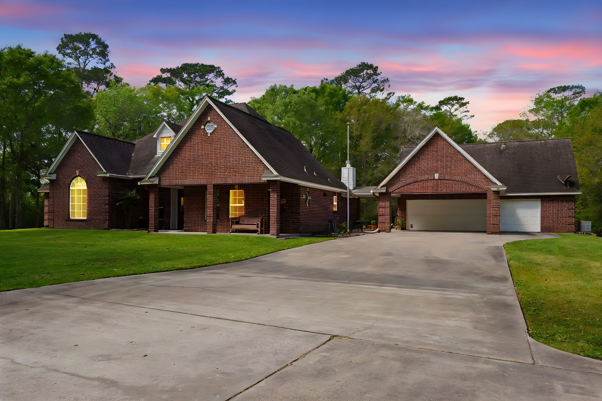 15524 Jim Branch Road Dayton, TX 77535 - Photo 2 of 40 a front view of a house with a yard and garage
