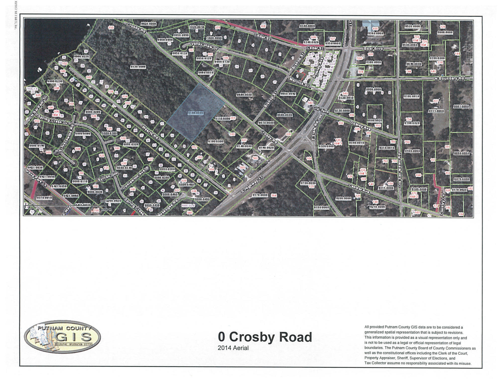 0 Crosby Road San Mateo, FL 32187 - Photo 3 of 3 2014Aerial0CrosbyRd