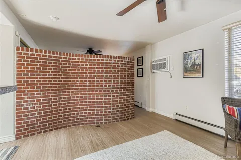 a view of wooden floor with a sink