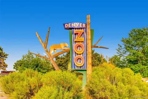 a front view of a building with street