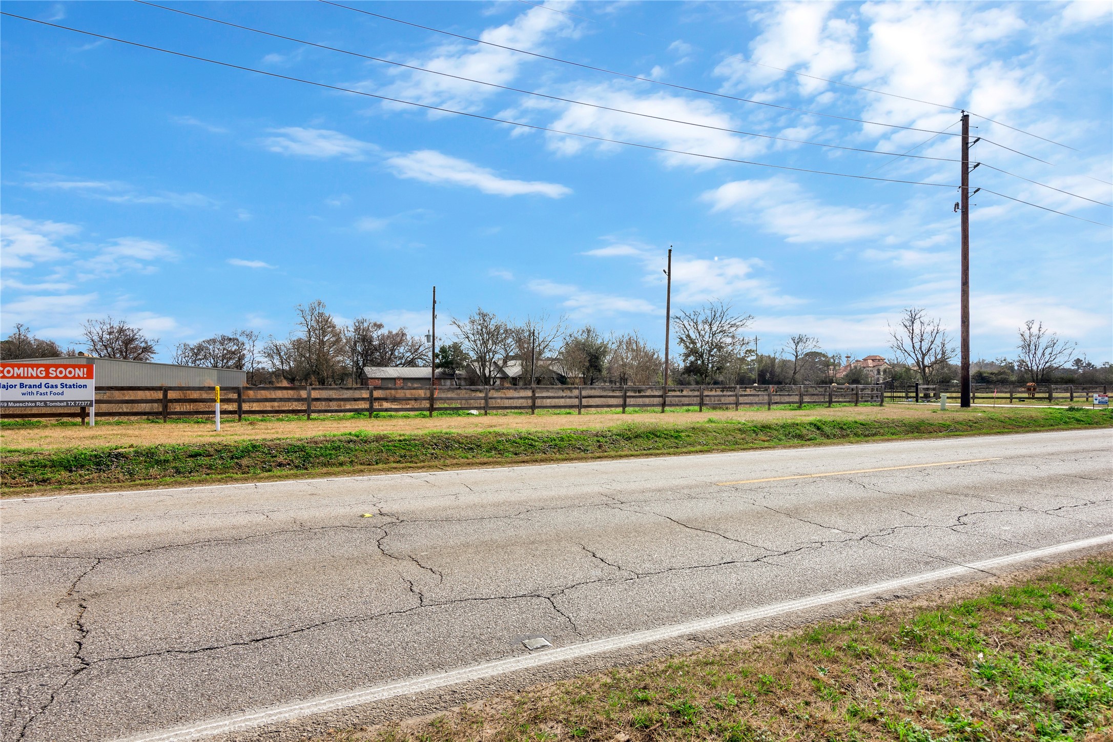21610 Mueschke Road Tomball, TX 77377 - Photo 5 of 19 Front of the property adjoining a Convivence store/ Gas Station coming soon.