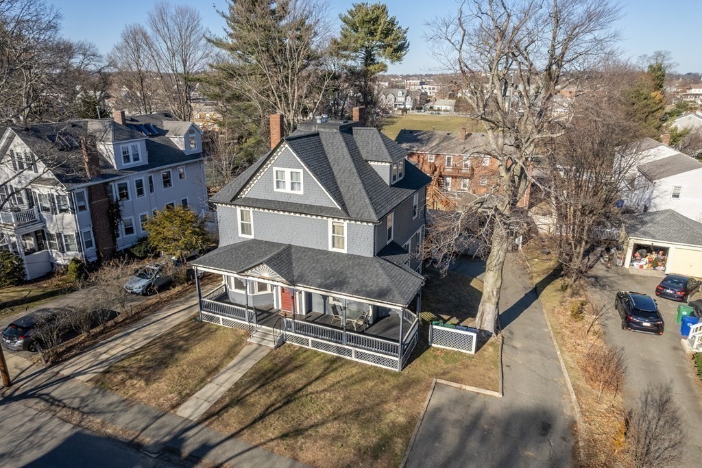 11 Jenison Street Newton, MA 02460 - Photo 37 of 42 a aerial view of a house with a yard