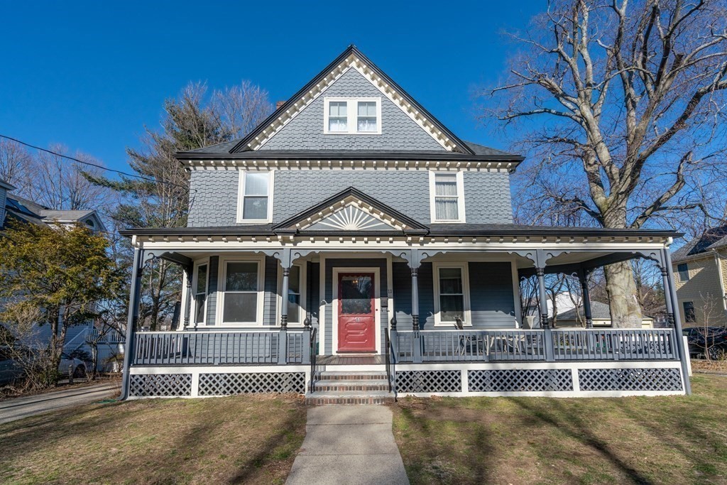 11 Jenison Street Newton, MA 02460 - Photo 39 of 42 a front view of a house with balcony