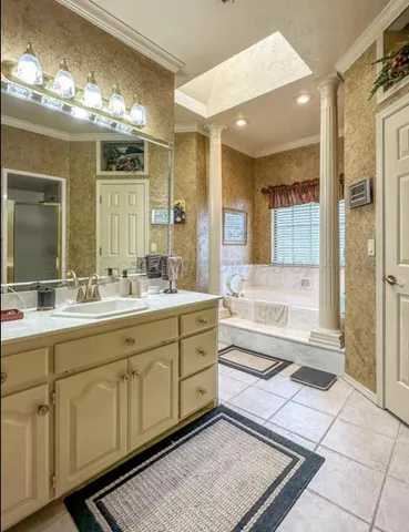 a view of a kitchen with cabinets