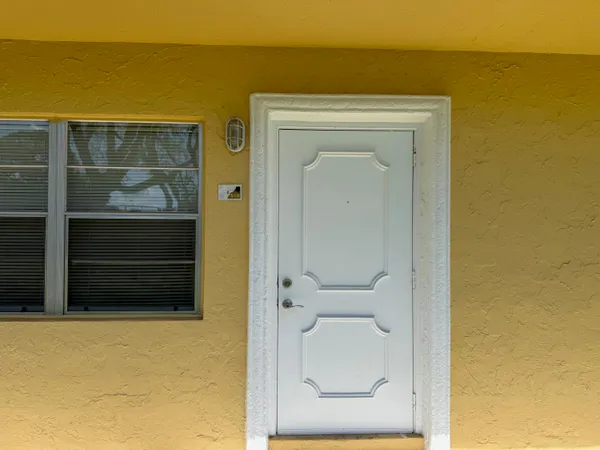 a view of front door