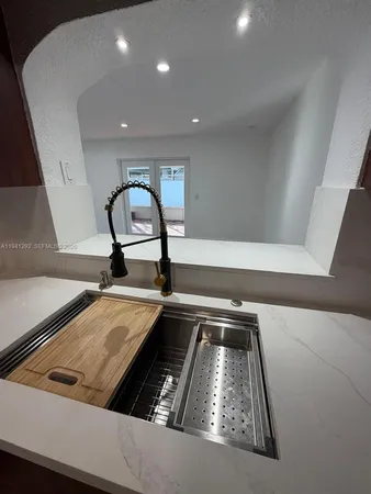 a close view of sink
