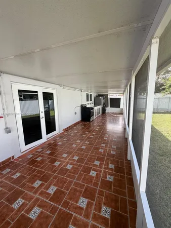 a room with a balcony