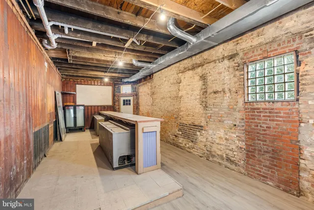 a street view with tall buildings