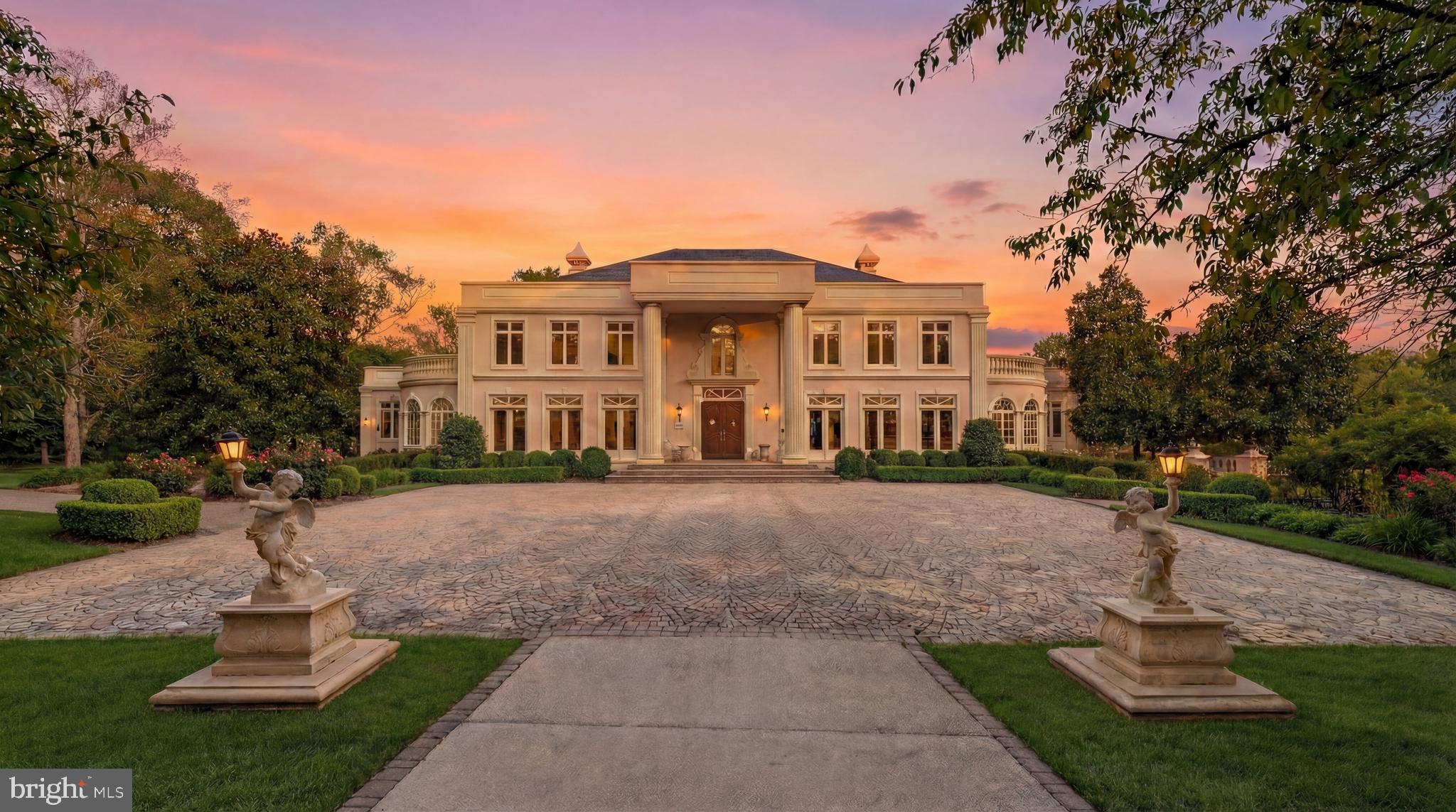 651 Mine Ridge Road Great Falls, VA 22066 - Photo 20 of 21 Portico at Golden Hour