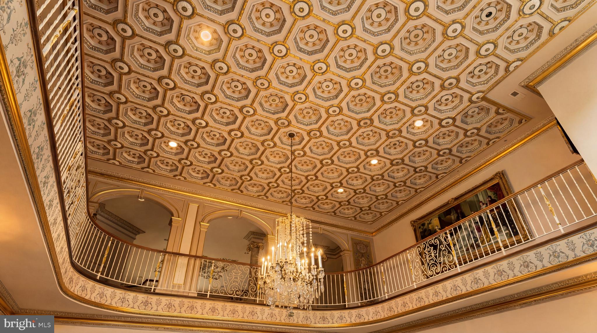 651 Mine Ridge Road Great Falls, VA 22066 - Photo 8 of 21 Coffered Great Room Ceiling