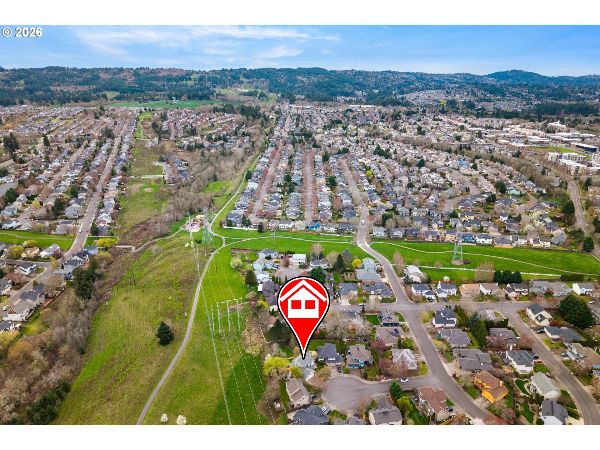 5572 Northwest 165th Place Portland, OR 97229 - Photo 46 of 48 a view of a city with mountain view