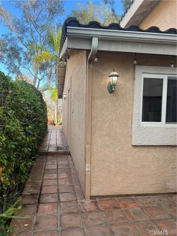 a view of a door of the house