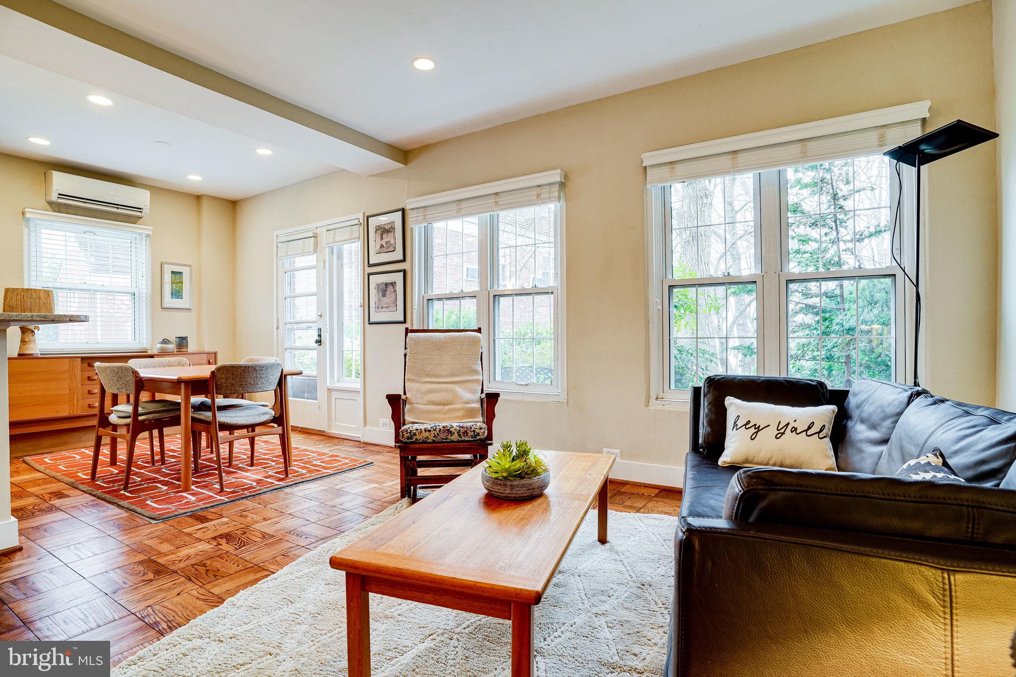 3312 Gunston Road Alexandria, VA 22302 - Photo 15 of 43 Living room and dining room overlook back patio!
