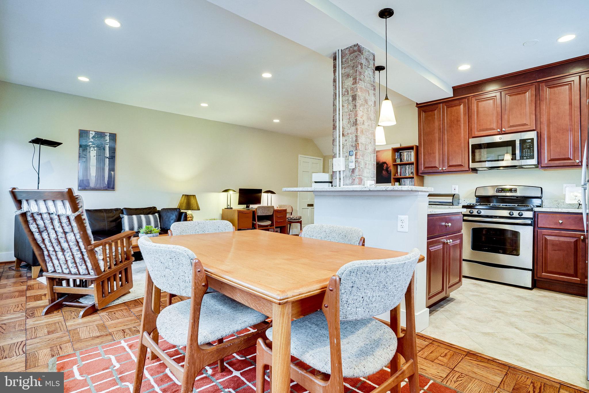 3312 Gunston Road Alexandria, VA 22302 - Photo 20 of 43 Dining room into modern kitchen