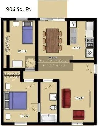 a view of a red door of the house