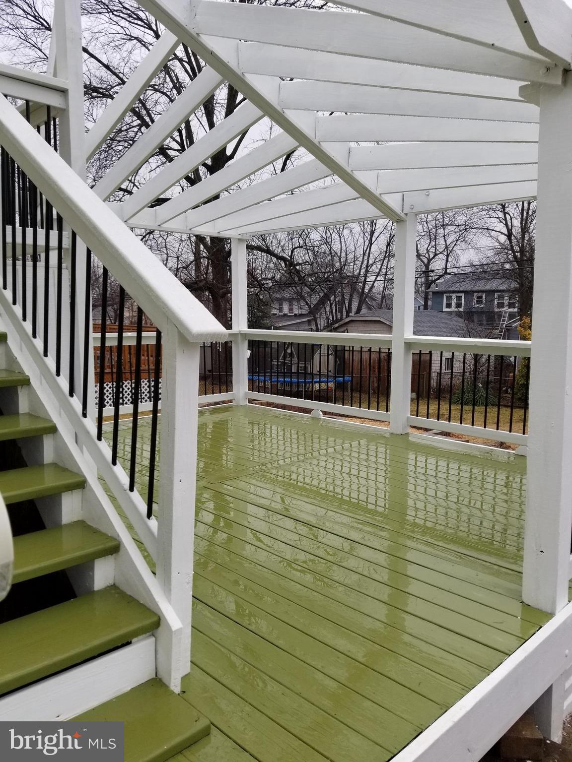 3011 Willoughby Road Baltimore, MD 21234 - Photo 29 of 30 Rear Deck w/Pergola overlooking Fire Pit