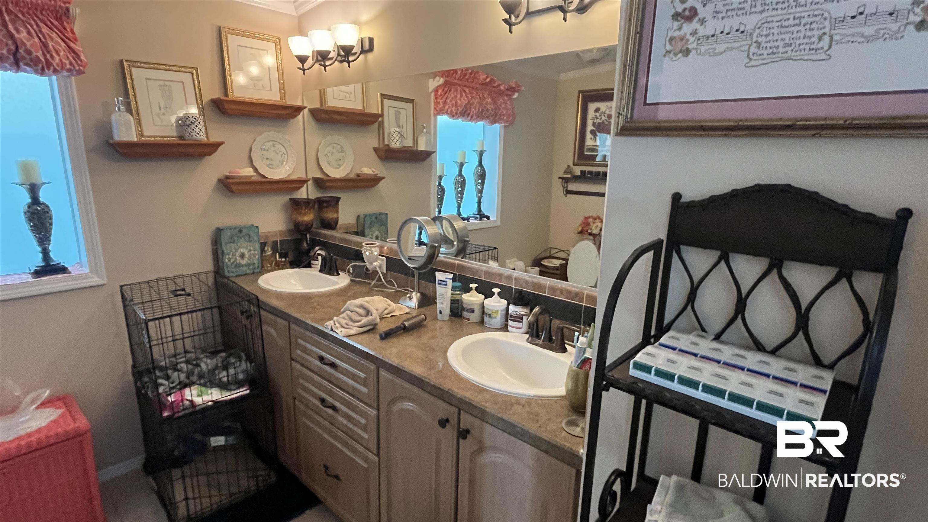 12932 Santa Piedro Street Lillian, AL 36549 - Photo 11 of 20 Full bath with double vanity and crown molding