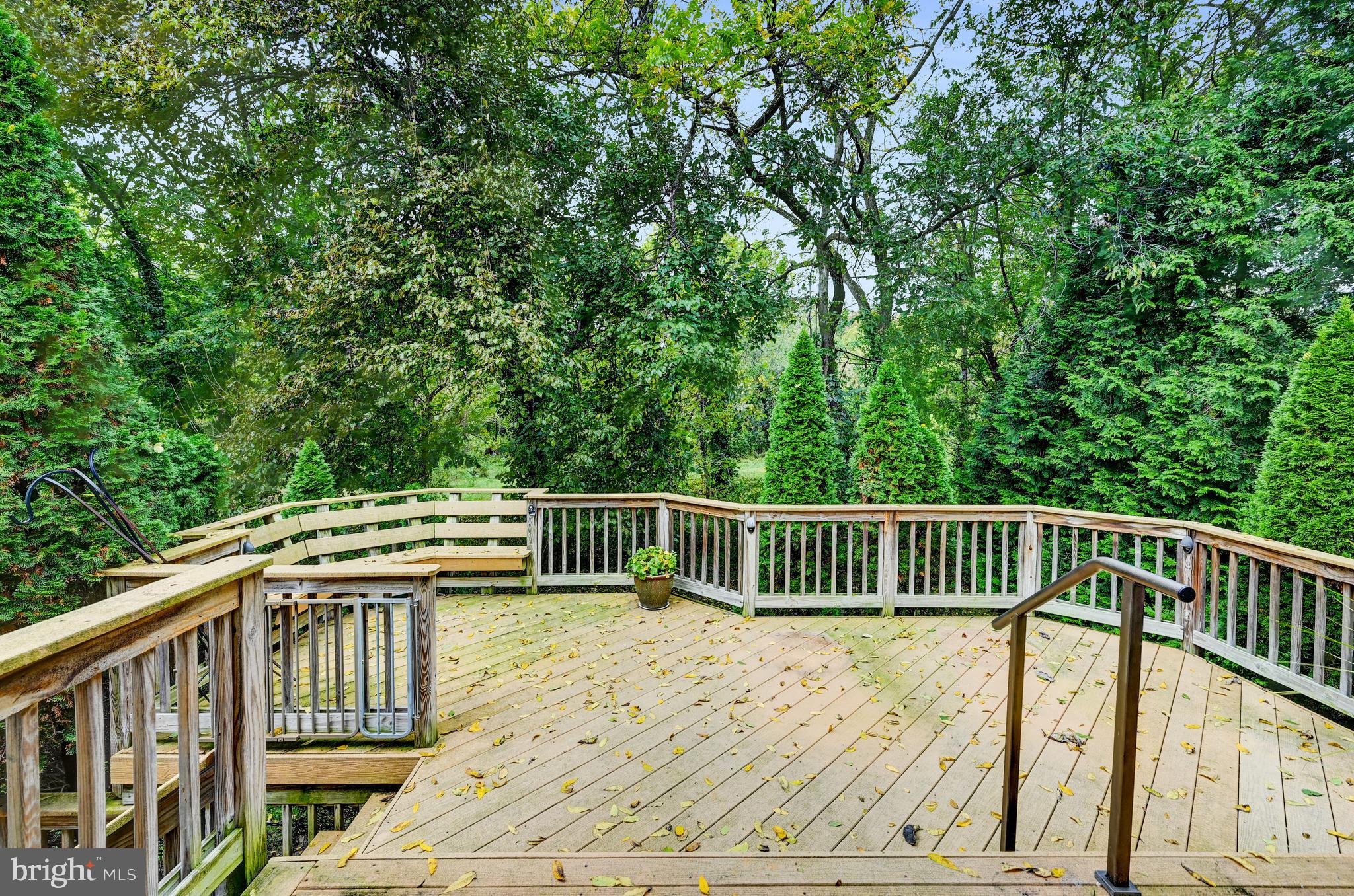 7920 Springway Road Baltimore, MD 21204 - Photo 32 of 49 a view of balcony with wooden floor and fence