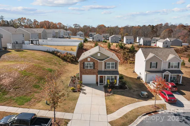 a view of a city with tall buildings