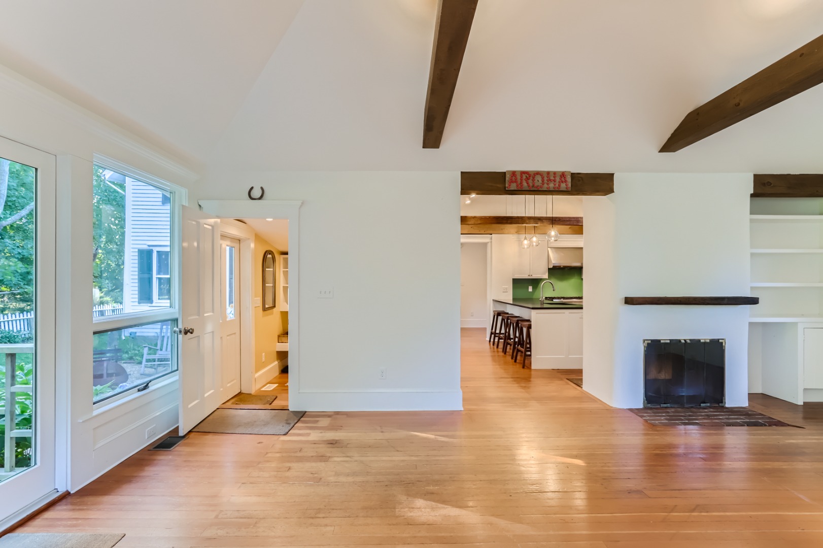 16 S Road Chilmark, MA 02535 - Photo 11 of 50 a view of livingroom with furniture and fireplace