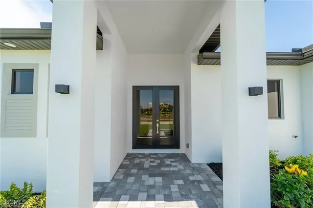 a view of an entryway door