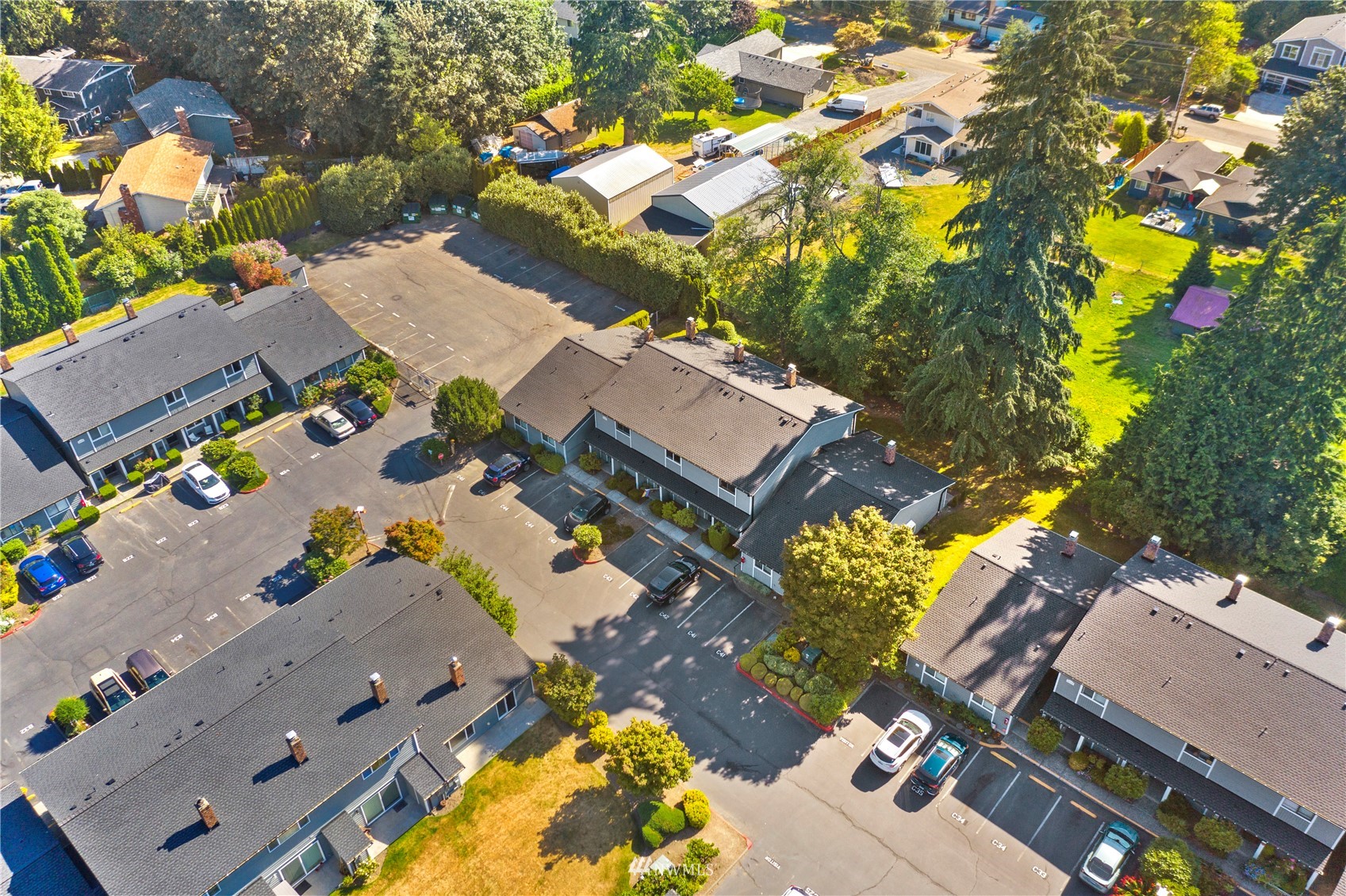 21527 4th Avenue West, Unit C44 Bothell, WA 98021 - Photo 38 of 40 an aerial view of a house with a ocean view