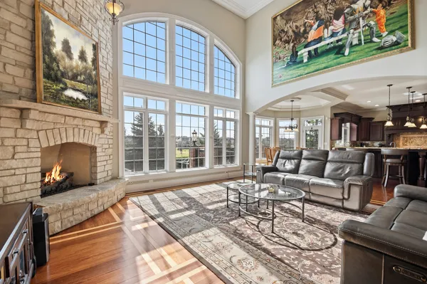 a kitchen with granite countertop stainless steel appliances sink and cabinets