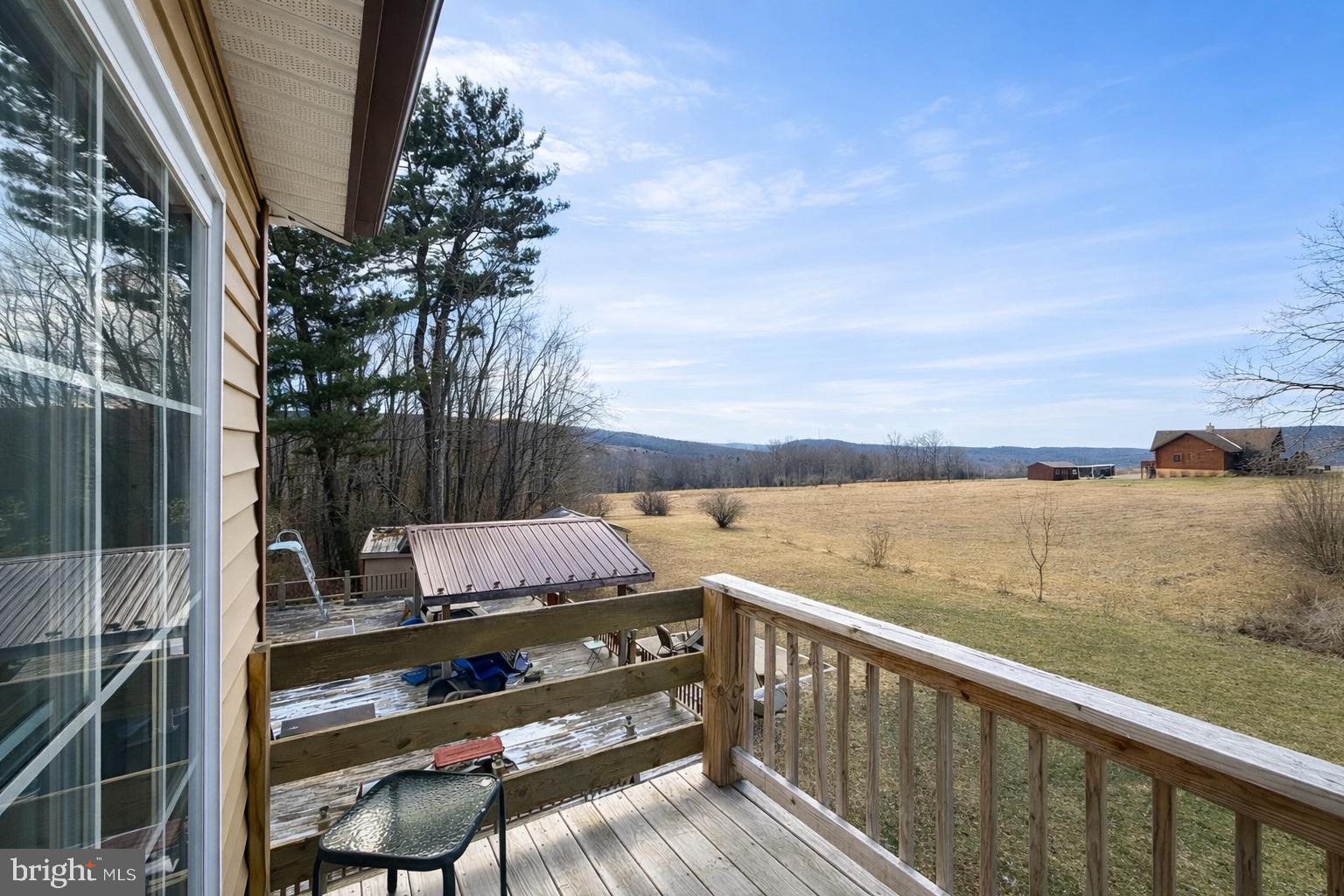 228 Rockey Road Loganton, PA 17747 - Photo 31 of 39 a view of balcony with two chairs and a book shelf