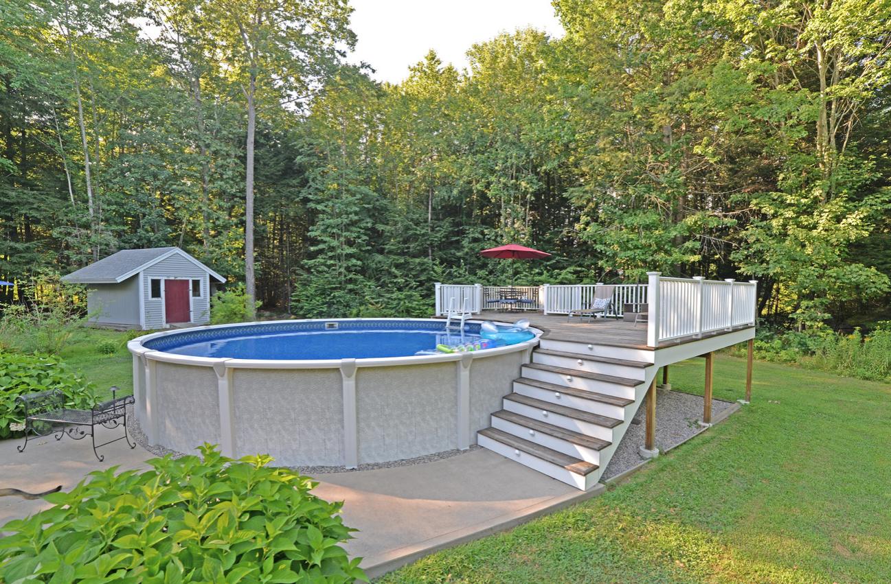 1290 Alfred Road Arundel, ME 04046 - Photo 8 of 29 Pool with wrap around deck