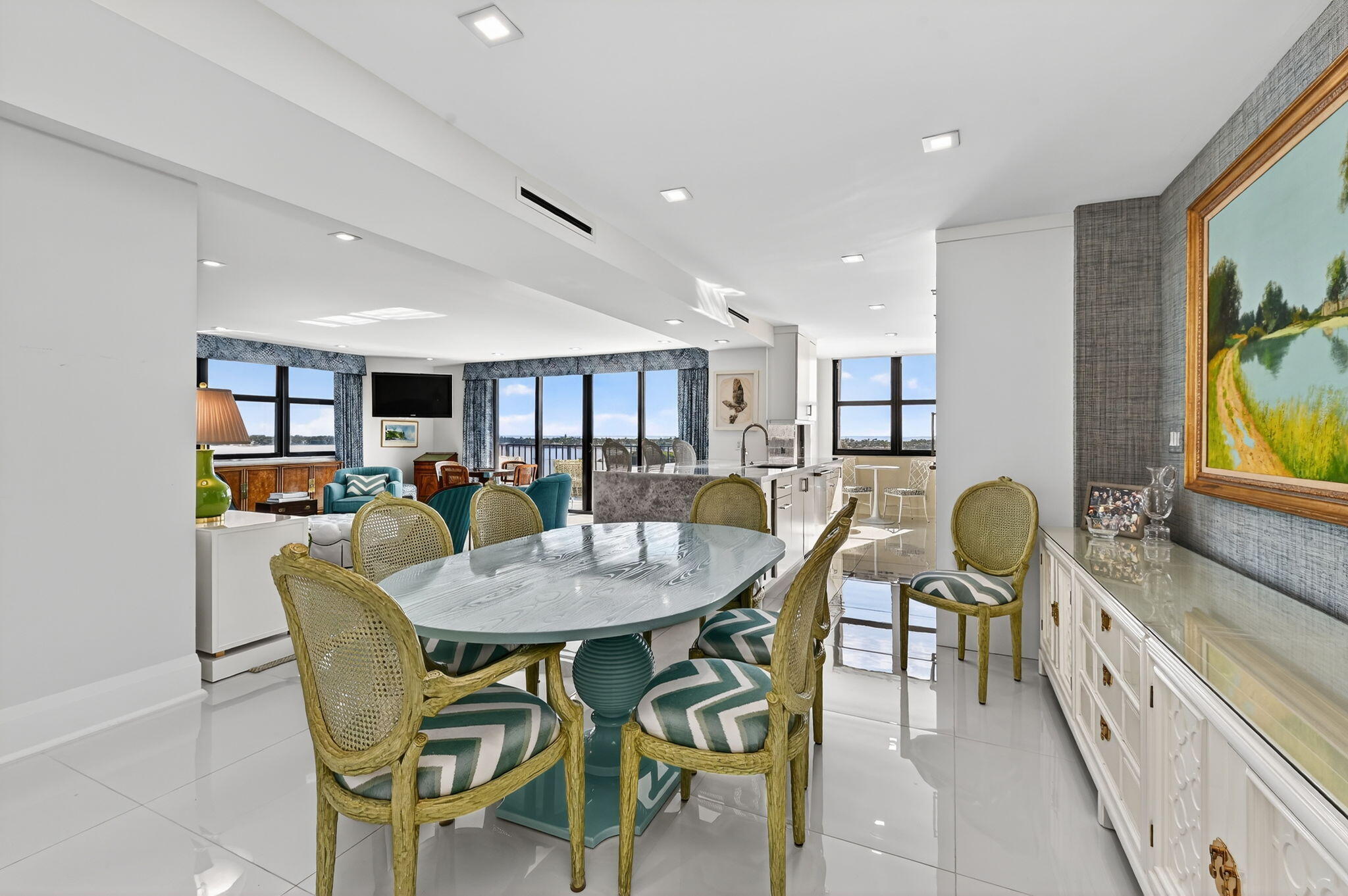 3800 Washington Road, Unit 1107 West Palm Beach, FL 33405 - Photo 14 of 49 a view of a dining room with furniture and window