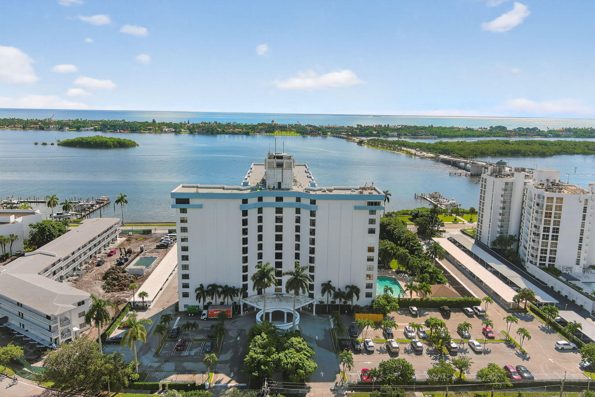 3800 Washington Road, Unit 1107 West Palm Beach, FL 33405 - Photo 38 of 49 a city view with a lake view