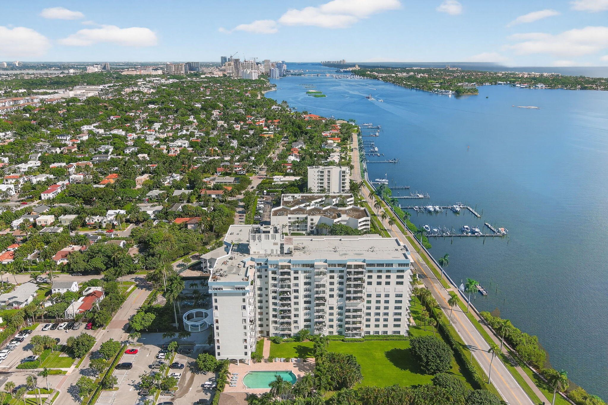 3800 Washington Road, Unit 1107 West Palm Beach, FL 33405 - Photo 41 of 49 a view of a city with ocean